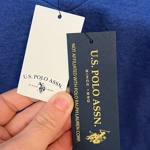 US Polo Assn Polo Shirt Mens XLT Tall Blue - Picture 3 of 4